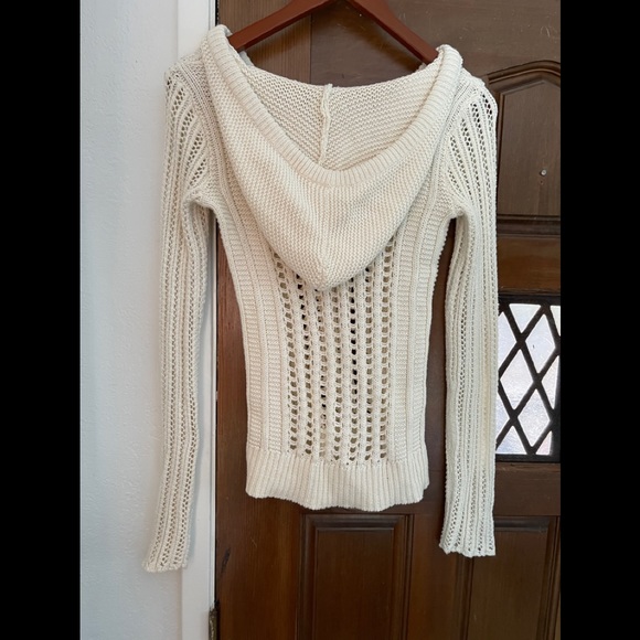 American Eagle off white sweater hoodie - Picture 2 of 2